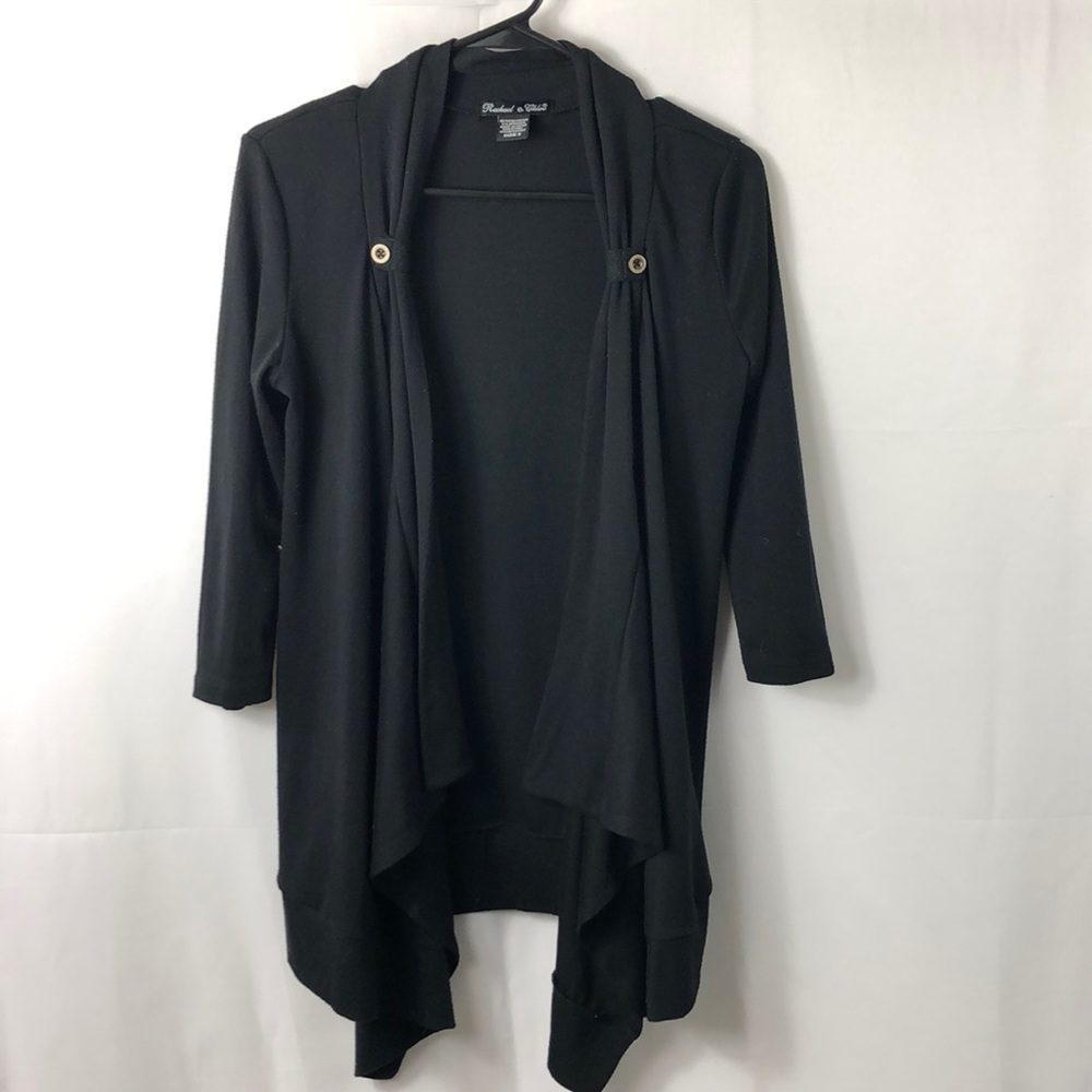Rachael & Chloe Sm Waterfall 3/4 Sleeve Cardigan